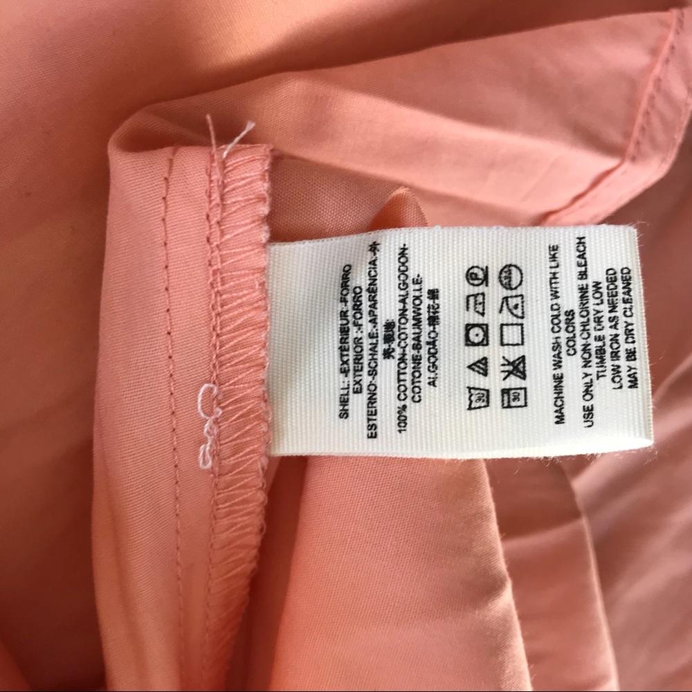  FREE PEOPLE Perfect Peach Poplin Midi Dress D1 - Picture 7 of 8